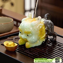 八千行茶宠创意摆件变色貔貅可养吸财招财功夫茶具配件茶桌茶台茶盘