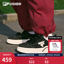 FILAFUSION 斐乐潮牌女鞋【章昊同款】帆布鞋女运动鞋滑板鞋 黑/奶白-BG 37.5