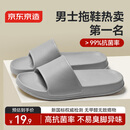 京东京造【糖果拖】拖鞋居家男士防滑轻便情侣防臭浴室拖凉拖水泥灰42-43