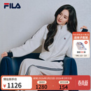 FILA MUSE 杨幂同款斐乐官方女士针织长袖外套2026夏新款休闲百搭上衣 云白-WT M 165/84A/M