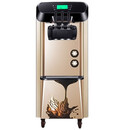 NGNLW冰淇淋机商用台立式奶茶甜品店意式冰淇淋机小型圣代甜筒软雪糕机 香槟色(豪华款)-立式