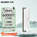 光威（Gloway）24GB DDR5 6000 台式机内存条 天策 马甲条 三星颗粒 CL42 皓月白