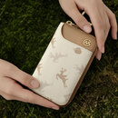 高尔夫（GOLF）钥匙包女时尚印花多功能锁匙包拉链零钱包汽车钥匙包礼盒装