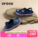 卡骆驰（CROCS）洞洞鞋贝雅卡骆班轻便耐磨一脚蹬休闲鞋|205089 深蓝/辣椒红-4CC 41 /42(260mm)
