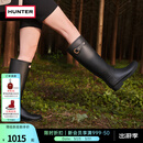 HUNTER雨靴Refined高筒靴金属孔圈防滑防水户外廋腿长筒靴女鞋 黑色/BLK 37