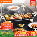 苏泊尔（SUPOR）电烤盘电烤炉 家用多功能锅 电烧烤炉大容量2100W速烤 轻油少烟不粘烤肉机GJ5025P809