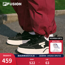 FILAFUSION 斐乐潮牌女鞋【章昊同款】帆布鞋女运动鞋滑板鞋 黑/奶白-BG 37.5