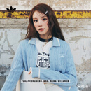 adidas宋雨琦同款经典复古针织开衫女秋冬阿迪达斯官方三叶草   粉蓝   M