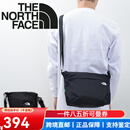 北面（The North Face）户外印花LOGO尼龙单肩斜挎包男女同款 黑色 均码约26.5*23*9cm