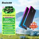 佰维（BIWIN）48G(24G×2)套装 DDR5 6000频率台式机内存条 时空行者DW100 RGB灯条(C28)黑色AI PC电脑存储配件