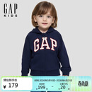 盖璞（GAP）男女幼童2026春季新款logo毛圈宽松连帽衫儿童装卫衣860963