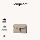 Songmont山下有松循迹系列钱包设计师款皮夹短款卡包夹礼物男女零钱包 风衣灰