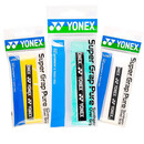 尤尼克斯（YONEX）羽毛球手胶防滑吸汗带握柄胶AC108EX白+绿+黄3条独立包装