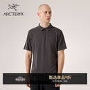 ARC'TERYX始祖鸟 KADEM POLO 轻量 男子 运动短袖POLO衫 BLACK HEATHER/黑灰色 M