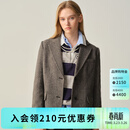 ELAND【100%绵羊毛】衣恋西装女两粒扣人字呢外套新款 灰色(15)Grey S /160