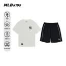 MLB儿童官方男女童凉感防晒舒适防水户外休闲T恤套装26春夏新款 灰白色 160 cm
