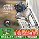 乐扣乐扣（LOCK&LOCK）小水库大容量塑料运动水杯户外冷水壶刻度把手男女杯子2.2L灰色