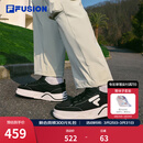 FILAFUSION 斐乐潮牌【章昊同款】男鞋厚底帆布鞋运动休闲鞋 黑/奶白-BG 41