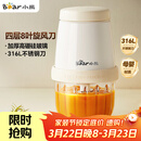 小熊（Bear）婴儿辅食机 绞肉机家用小型多功能打泥搅拌机宝宝料理机 蒜蓉机 家用迷你绞馅碎肉机 QSJ-T02W8
