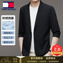 TOME BORNEK高端冰丝西服男士夏季新款休闲免烫西装外套时尚轻薄单西防晒上衣 黑色【礼盒装】 XL