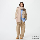 优衣库常规款女装针织廓形长裤/弯刀镰刀裤子483722 482287 482287/32深米色 M