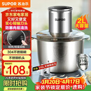 苏泊尔（SUPOR）绞肉机家用 绞馅机 碎肉机 电动多功能料理搅拌打肉饺子肉馅蒜蓉机JRJ02S-G200