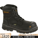 CAT卡特 男 户外野性粗狂耐用防滑高帮工装靴经典耐磨登山鞋22441M Black 10