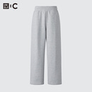 优衣库常规款合作款男女装宽松运动长裤裤脚抽绳482314 479854 482314/03灰色 M