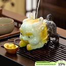 八千行茶宠创意摆件变色貔貅可养吸财招财功夫茶具配件茶桌茶台茶盘