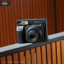 INSTAX富士instax立拍立得 一次成像相机 宽幅大视野 WIDE400 亮黑（WIDE300升级款） 