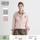 Teenie Weenie小熊女装卫衣秋冬季时尚休闲舒适基础简约连帽外套 粉色 S