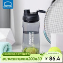 乐扣乐扣（LOCK&LOCK）大容量水杯tritan运动摇摇杯便携提手水壶男女塑料杯子1.5L黑色