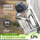 乐扣乐扣（LOCK&LOCK）小水库大容量塑料运动水杯户外冷水壶刻度把手男女杯子2.2L灰色