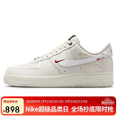 耐克NIKE男空军一号AF1 AIR FORCE1马年限定款 运动鞋IQ1119-011白42