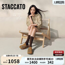 思加图杨幂同款2026春季烟花假日勃肯鞋凉拖鞋女EG117AH6 咖啡棕 37