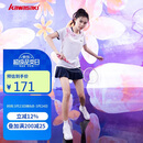 川崎（KAWASAKI）羽毛球服女款速干T恤运动短裙繁花似锦两件套装A2808 霜白 M