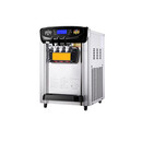 云霜立式冰淇淋机商用不锈钢台式软冰激凌机器甜筒机全自动雪糕机 台式不带膨化连打15-18个【自动清洗