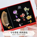 妖娆猫天然牛角梳发圈头绳礼盒皮筋发绳头饰生日六一儿童节礼物女孩高端