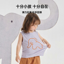 papa【小奶冻】爬爬夏季儿童背心男女童莫代尔吊带凉感 紫色 90