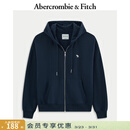 Abercrombie & Fitch【美式复古】经典小麋鹿图案美式抓绒卫衣25秋冬女装152-5417 宝蓝色 XS (160/84A)