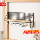 安尔雅免打孔墙上置物架客厅墙面卧室床头收纳架墙壁挂式隔板路由器架子