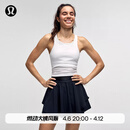 lululemon丨Ebb to Street 女士短款工字运动背心 内置内衣 LW1CJUS 白色 S /6