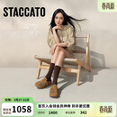 思加图2026春季新款烟花假日勃肯鞋厚底增高凉拖鞋女凉鞋EG117AH6 咖啡棕 38