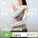 蕉下（beneunder）防晒袖套长款防晒手套女冰袖女防紫外线高山灰AS002