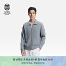 ERDOS【可追溯初绒】  男装小翻领羊绒开衫26年早春新品精纺夹克 乌木绿 XL 180/100A