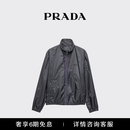 PRADA/普拉达【礼物】男士再生尼龙夹克外套 灰色/浅蓝色 L