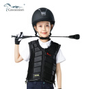 Cavassion 专业马术护甲儿童防护背心小孩马术骑士防护装备8108014 黑色（小孩） S