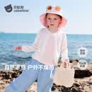 贝肽斯儿童纯色薄款针织夏季原纱凉感开衫外套女童针织外套防晒空调衫