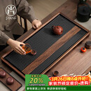 尚言坊德国电木茶盘茶托盘带排水高档大气轻奢家用办公功夫茶具干泡茶台