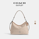 蔻驰（COACH）奥莱女士夏季女包经典标志LAUREL 31号流浪包单肩斜挎包腋下礼物 （升级款）SV/沙黄色/灰褐色